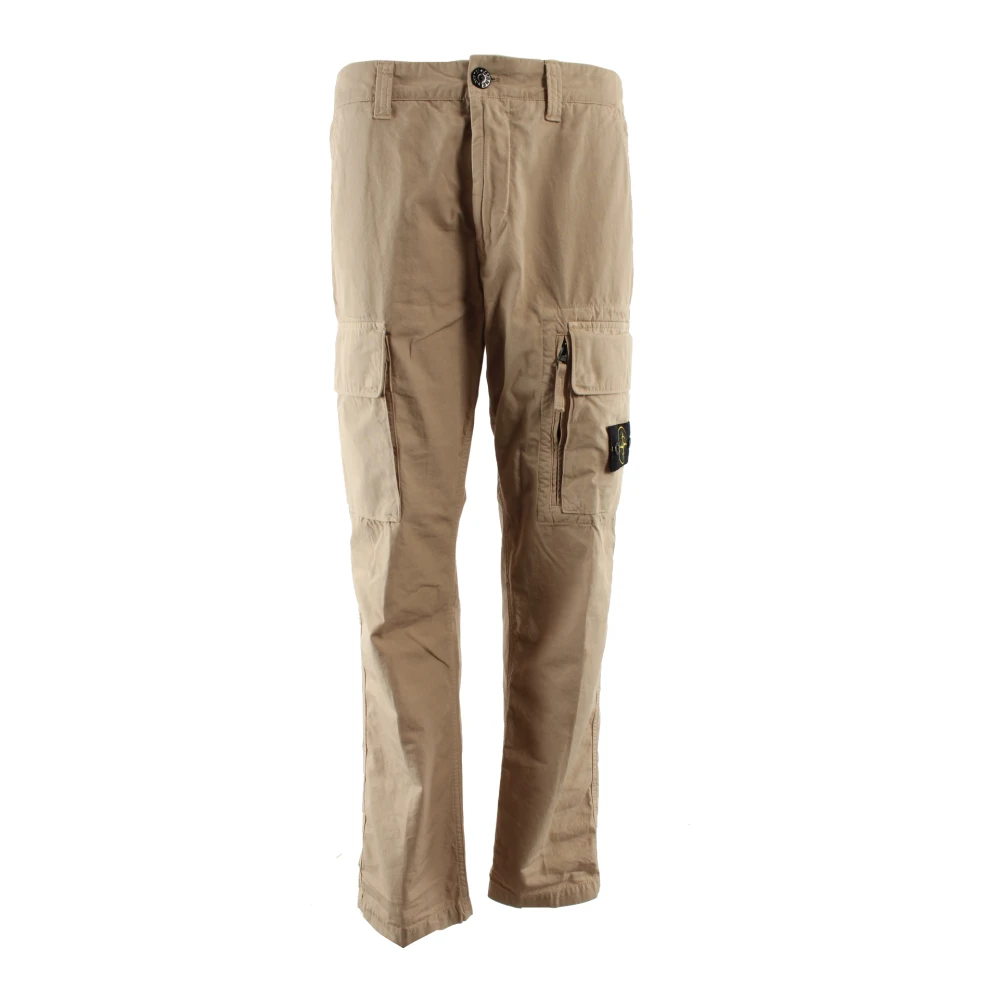 Stone Island Men's Brown Cargo Trousers - Straight Trousers - W30 - Trousers
