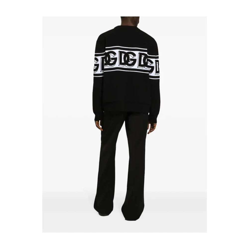 Dolce & Gabbana Crew Neck Sweater Black Heren