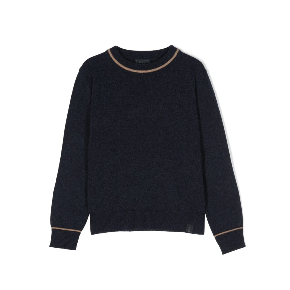 Fay Boys Blue Kids Knitwear, 4 Y, Knitwear Top