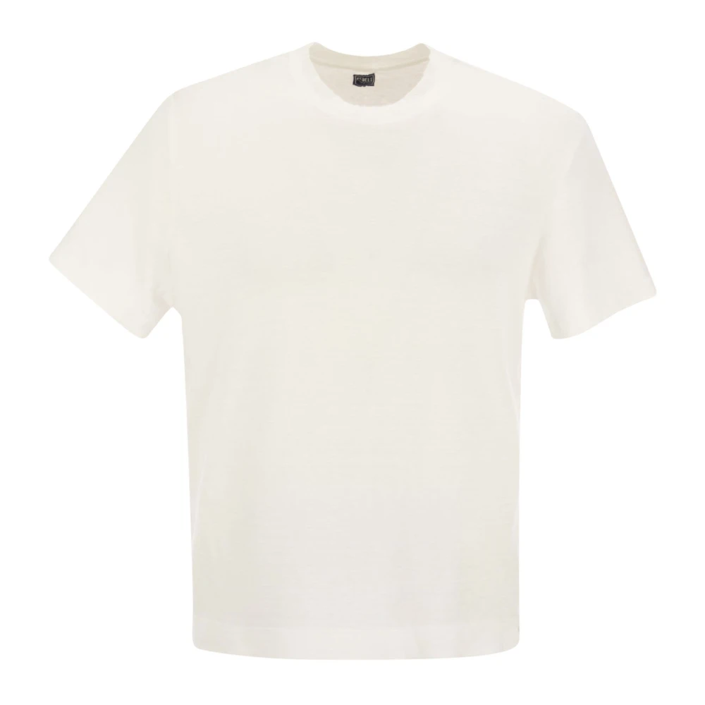 Fedeli Extreme Flex Linnen T-Shirt White Heren