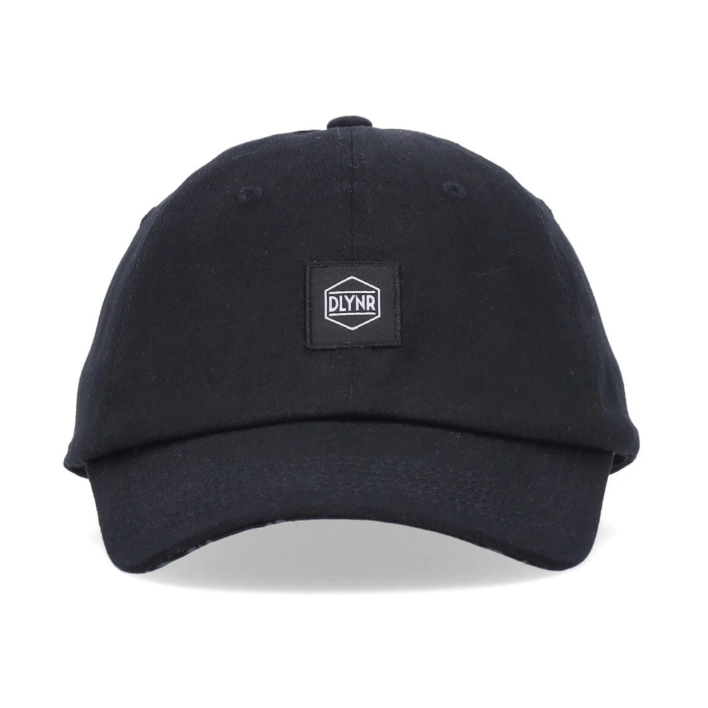 Dolly Noire Zwarte gebogen klep logo vader hoed Black Heren