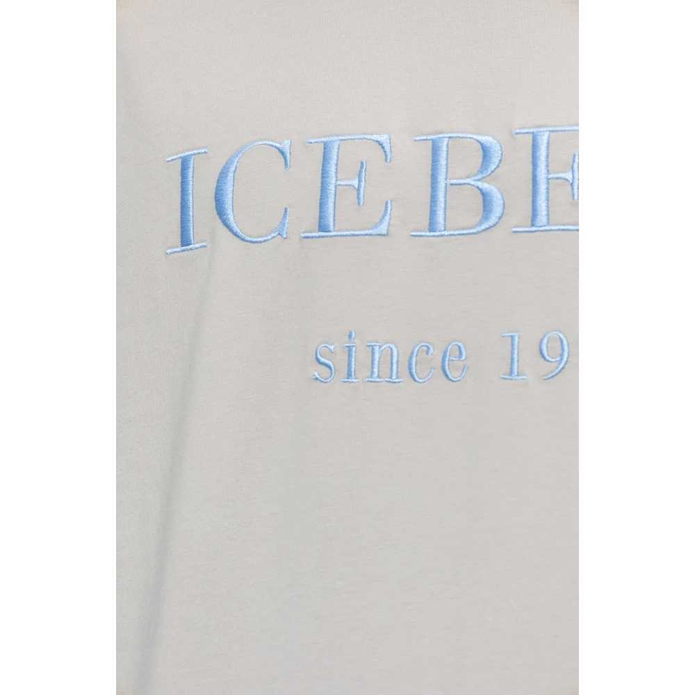 Iceberg Logo T-shirt Gray Heren