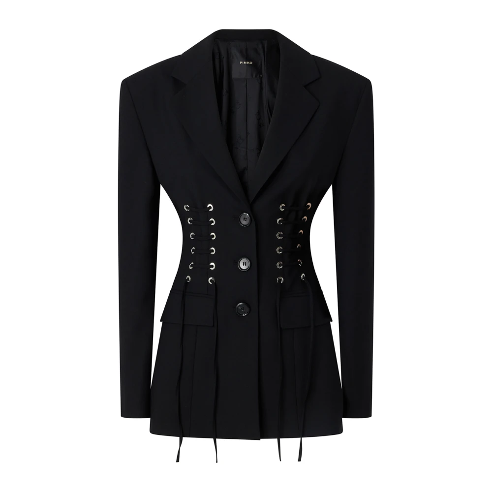 Pinko Donna Nero Giacche, L, New,