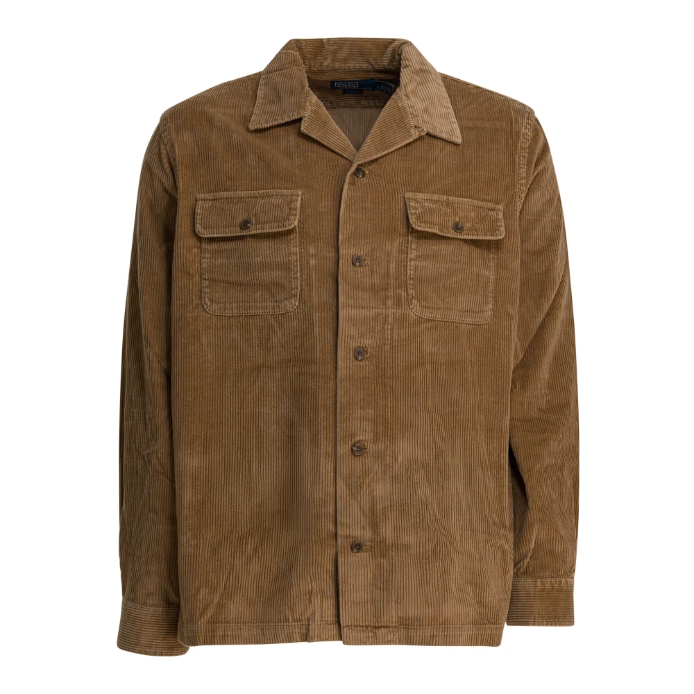 Polo Ralph Lauren Men's Brown Corduroy Overshirt Jacket Aw25