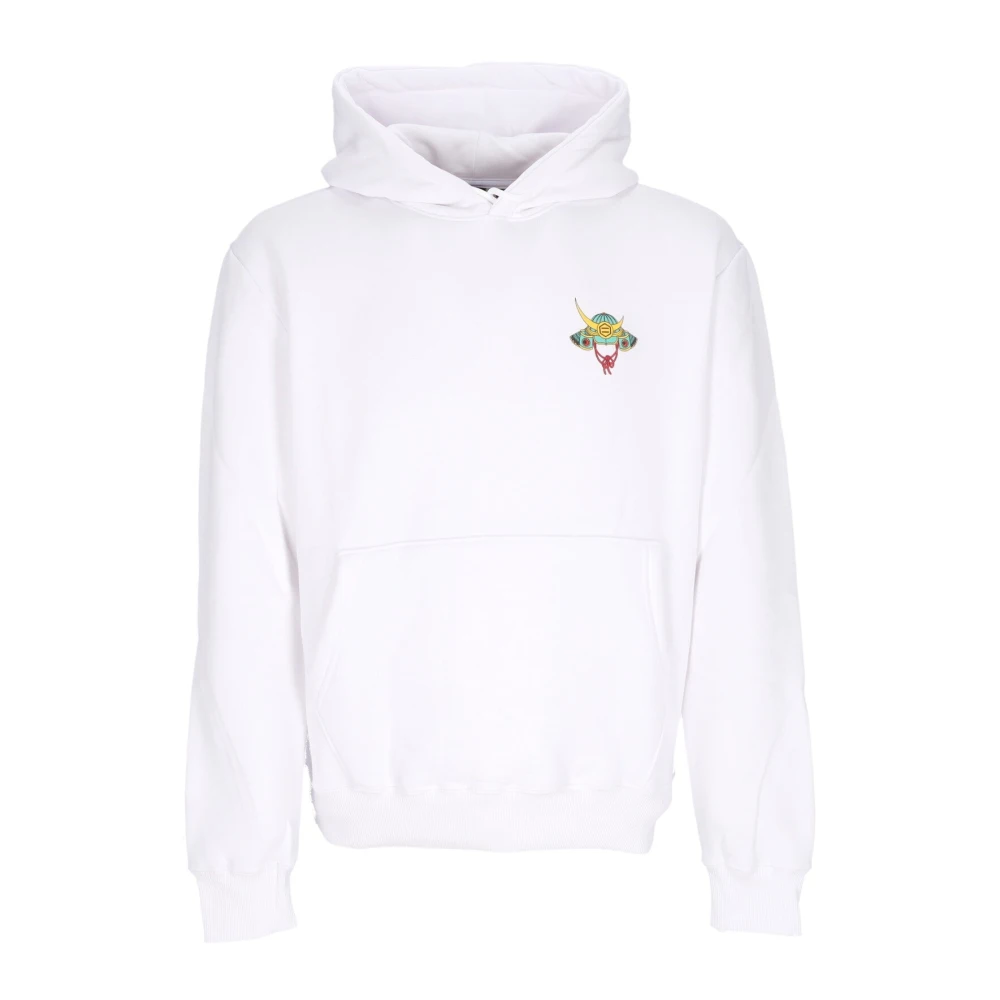 Dolly Noire Men's White Hoodies,, Tiger Soldier Hoodie Large