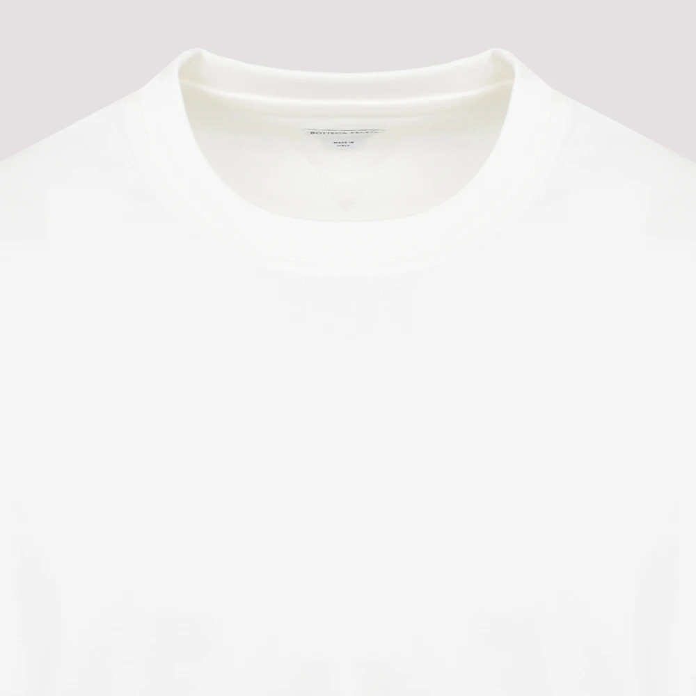 Bottega Veneta Wit Katoenen T-Shirt Casual Stijl White Heren