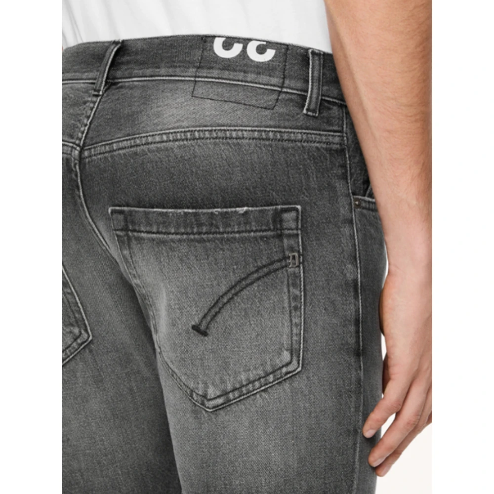 Dondup Slimme Denim Jeans in Donkergrijs Gray Heren