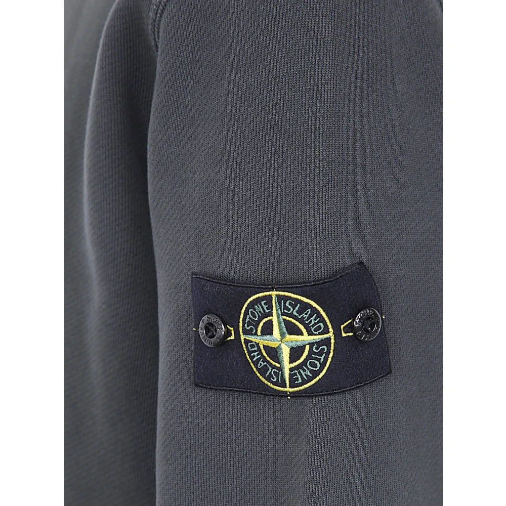 Stone Island Casual Hoodie Gray Heren