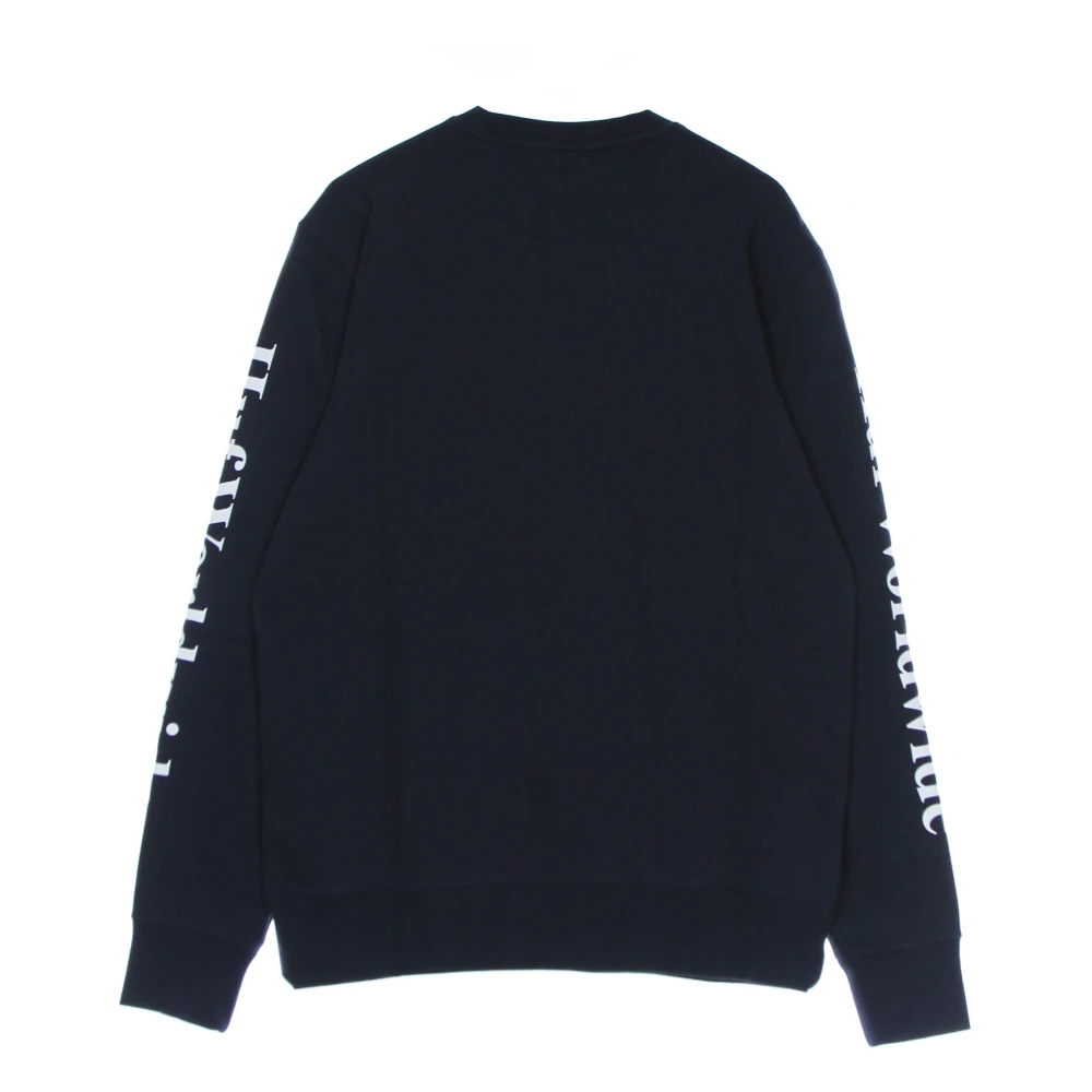 HUF Navy Blue Crew Neck Sweatshirt Blue Heren