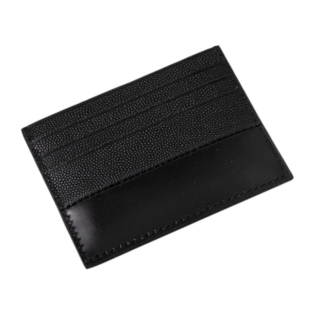 Calvin Klein Leren Heren Kaarthouder Lente Zomer Collectie Black Heren