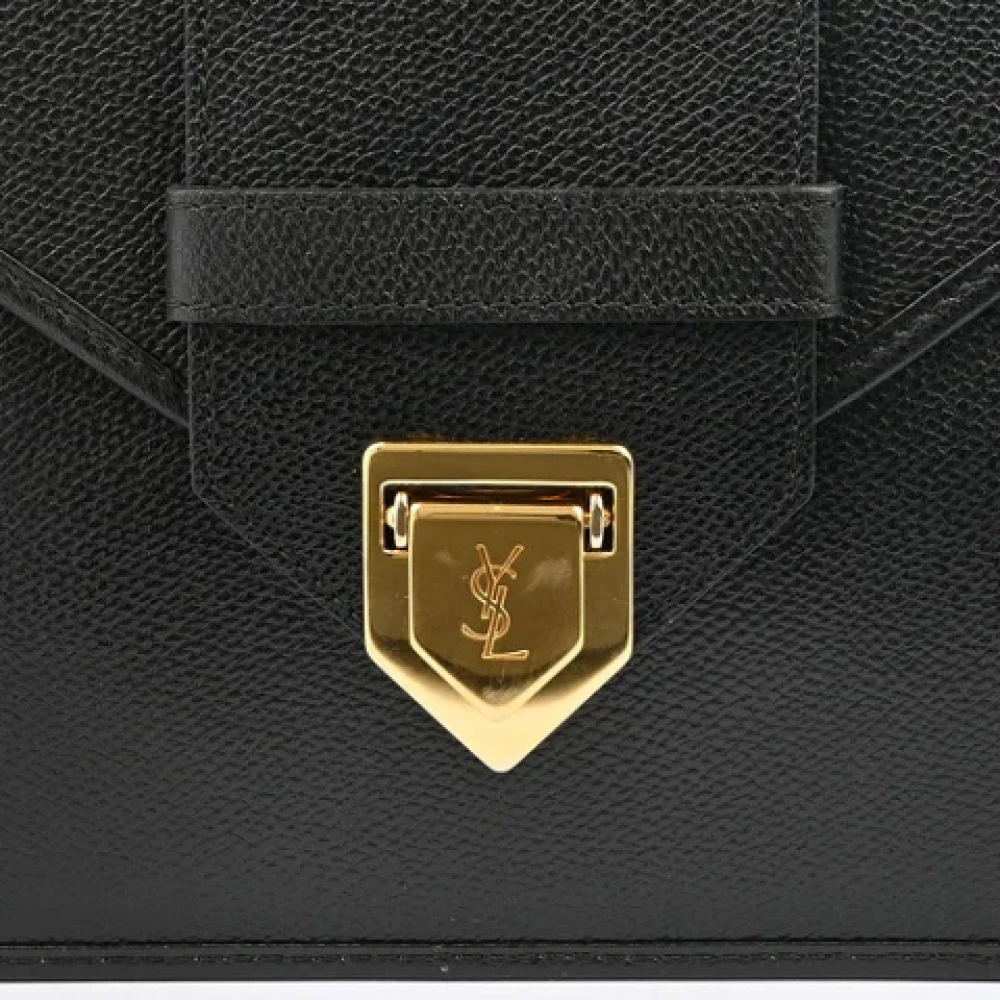 Yves Saint Laurent Vintage Pre-owned Leather clutches Black Dames