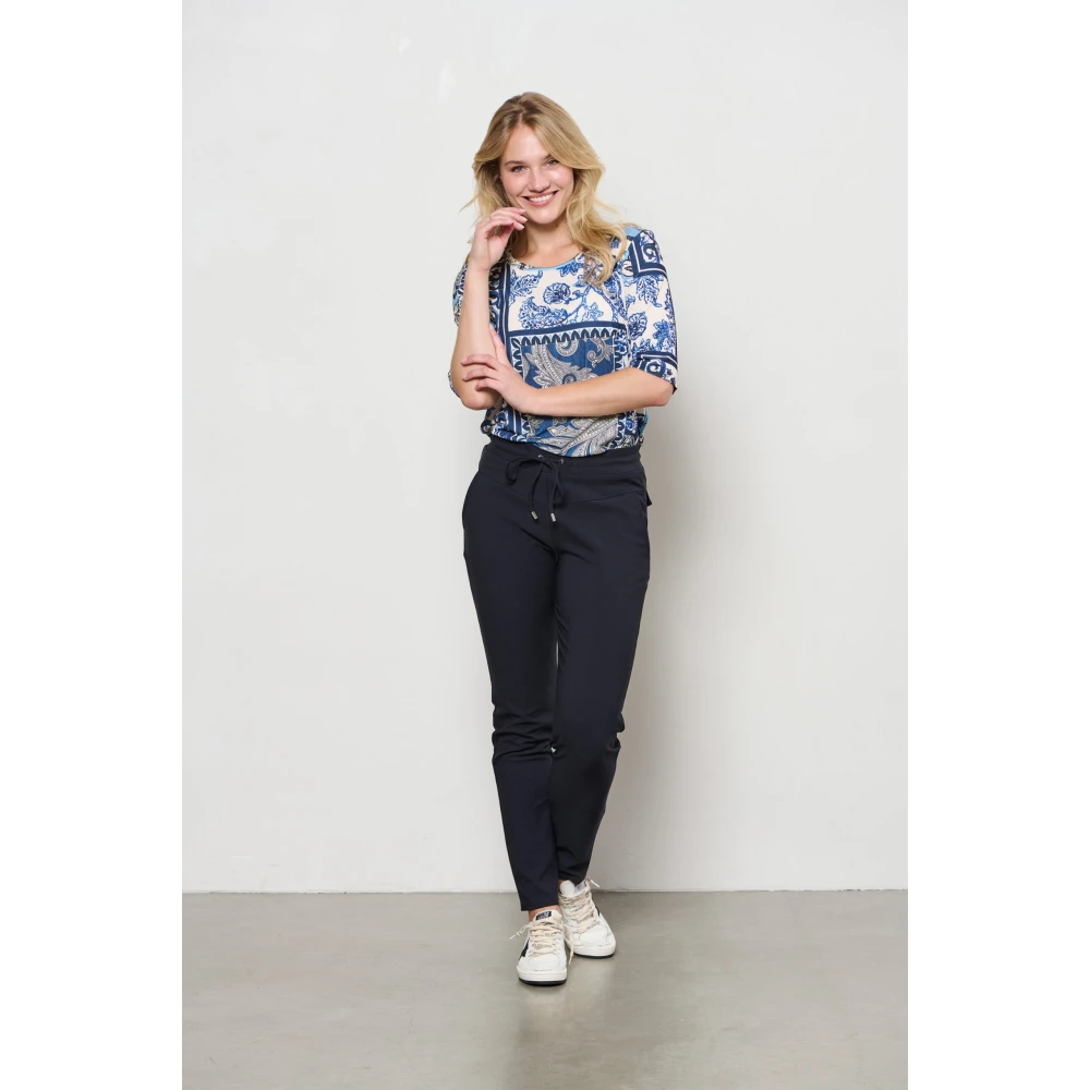 &Co Woman Slim Fit Broek Blue Dames