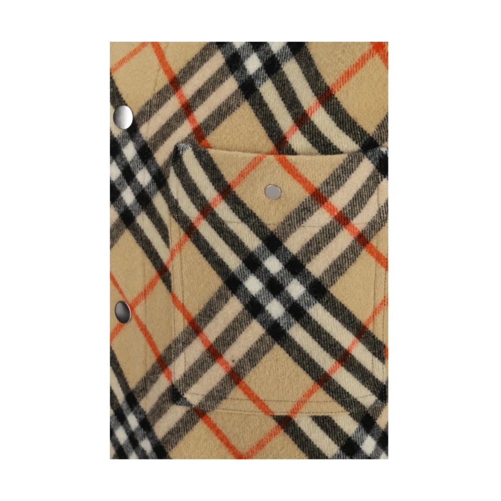 Burberry Klassieke Geruite Overhemd Multicolor Heren