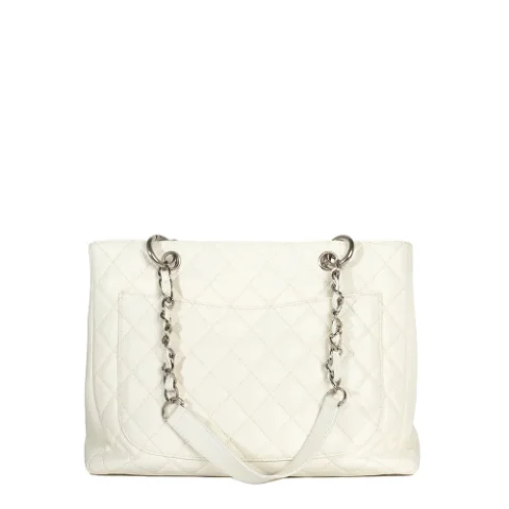 Chanel Vintage Pre-owned Leather handbags White Dames