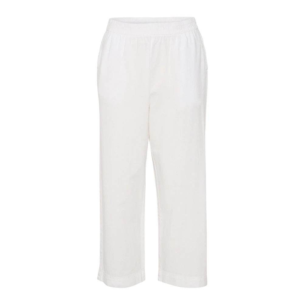 Kaffe Wide Trousers White Dames