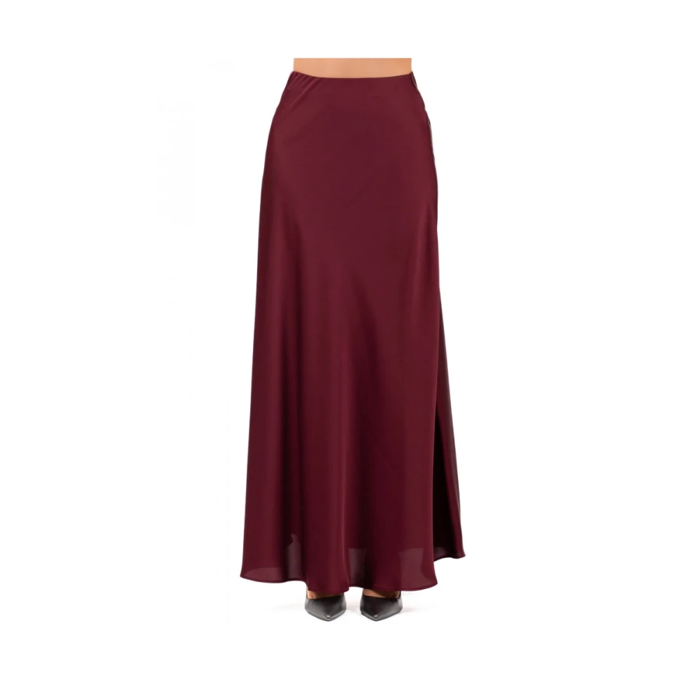Hanita Elegante Geplooide Rok Brown Dames