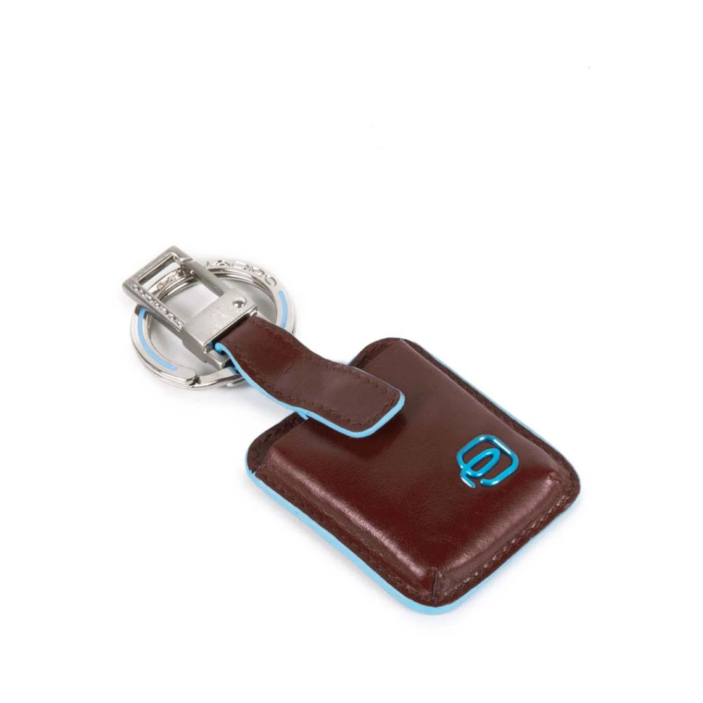 Piquadro Unisex Brun Accessoarer One Size, Läder, Carabiner Keychain With Connequ