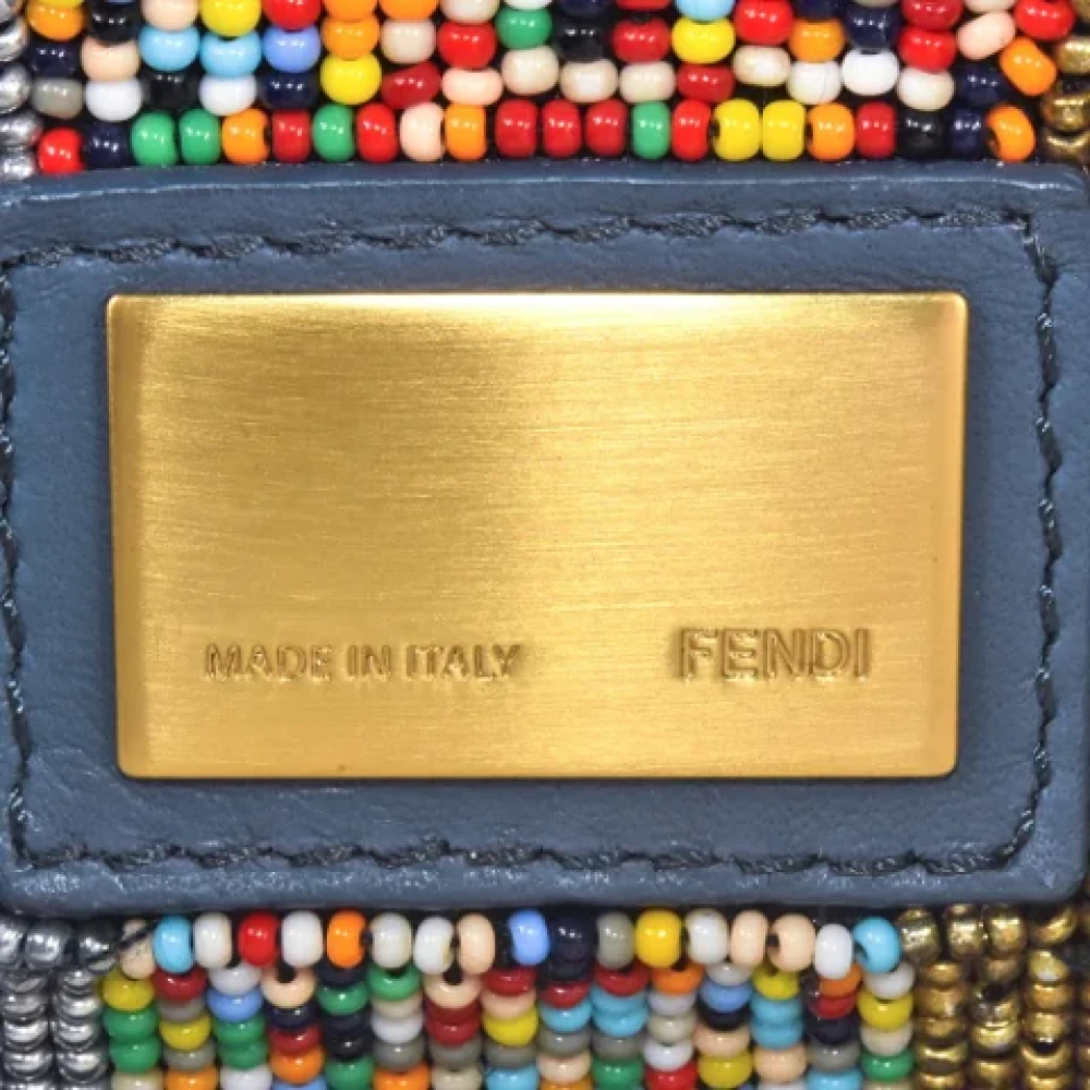 Fendi Vintage Pre-owned Leather fendi-bags Blue Dames