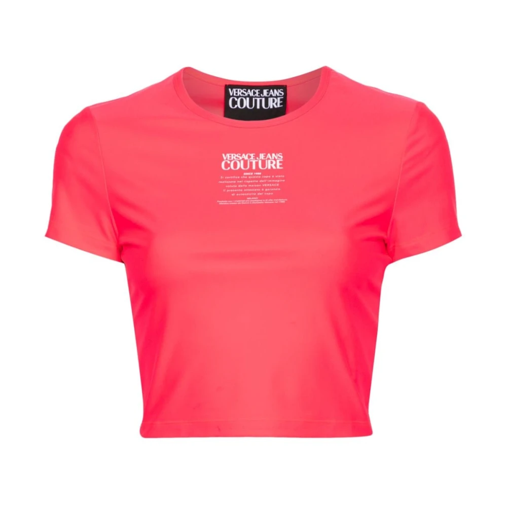 Versace Jeans Couture Fuchsia T-shirts en Polos Pink Dames