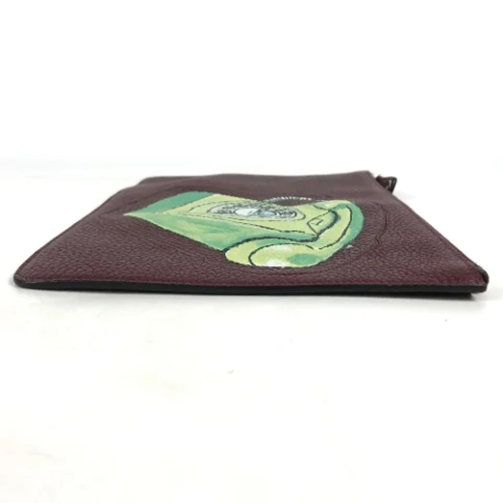 Fendi Vintage Pre-owned Leather fendi-bags Brown Heren
