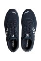 baskets-bleues-course-polyester-cuir