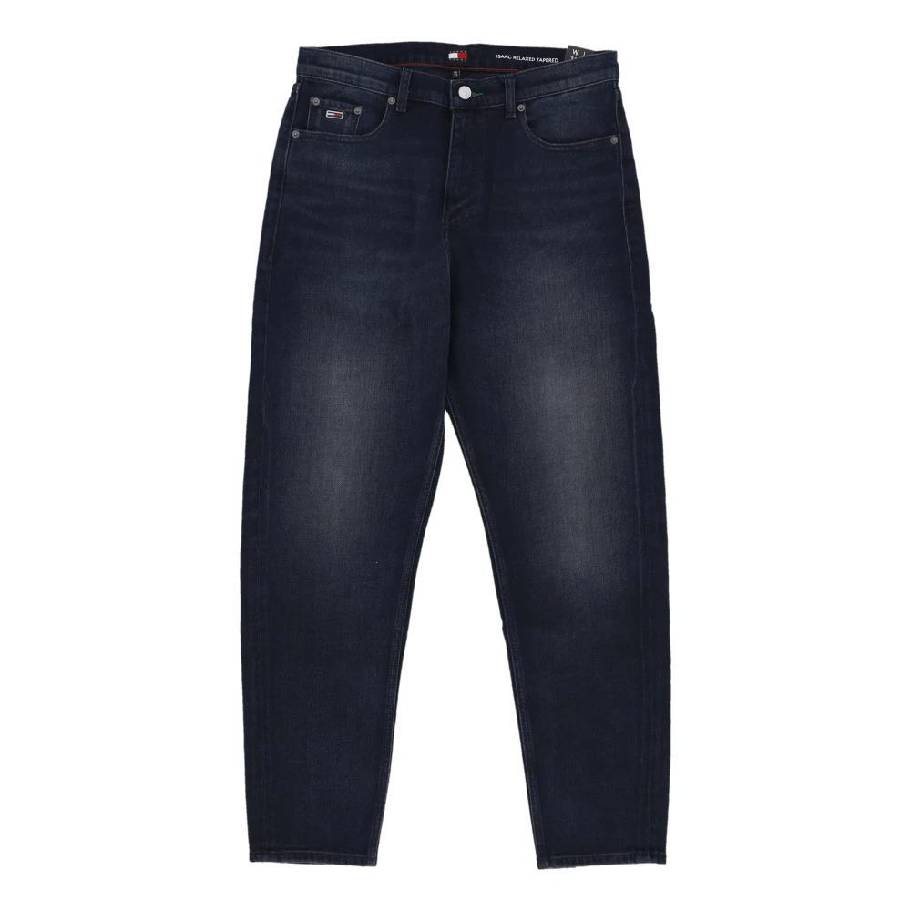 Tommy Hilfiger Avslappnad Mörk Denim Jeans Black, Herr