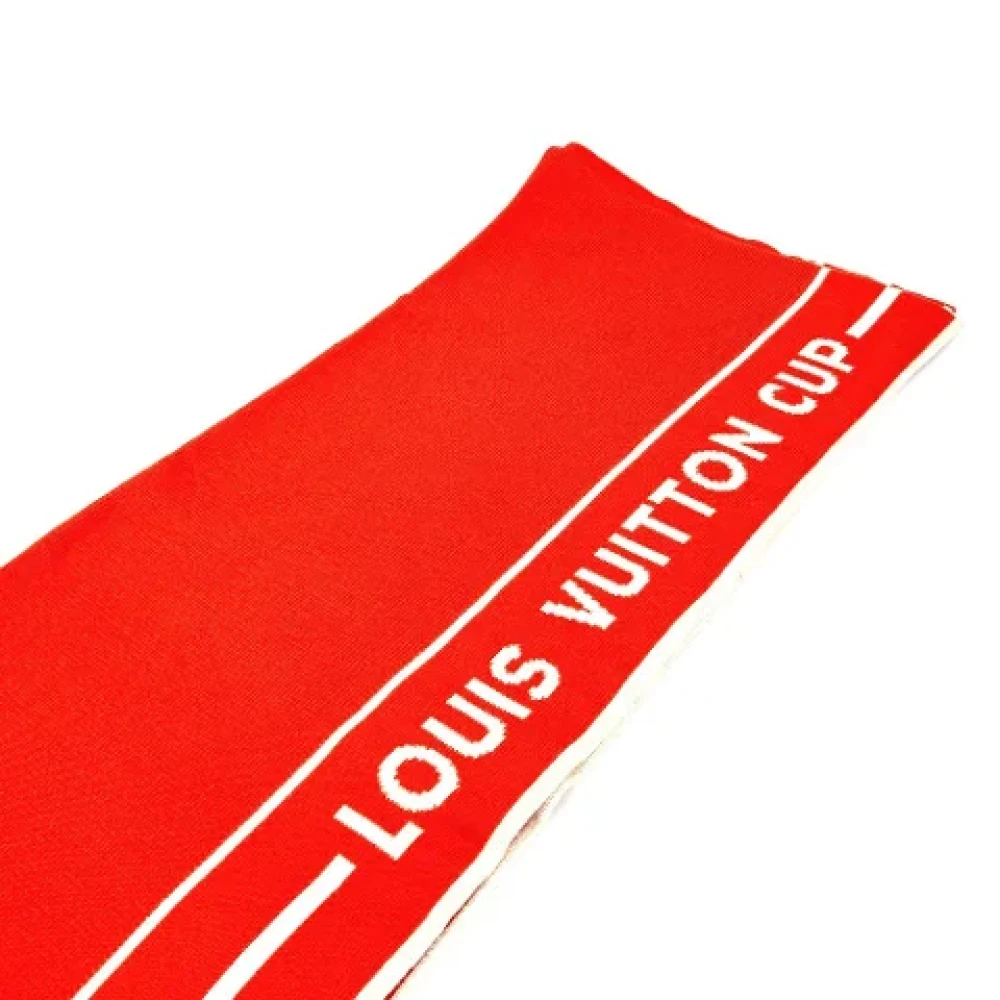 Louis Vuitton Vintage Pre-owned Cotton scarves Orange Dames