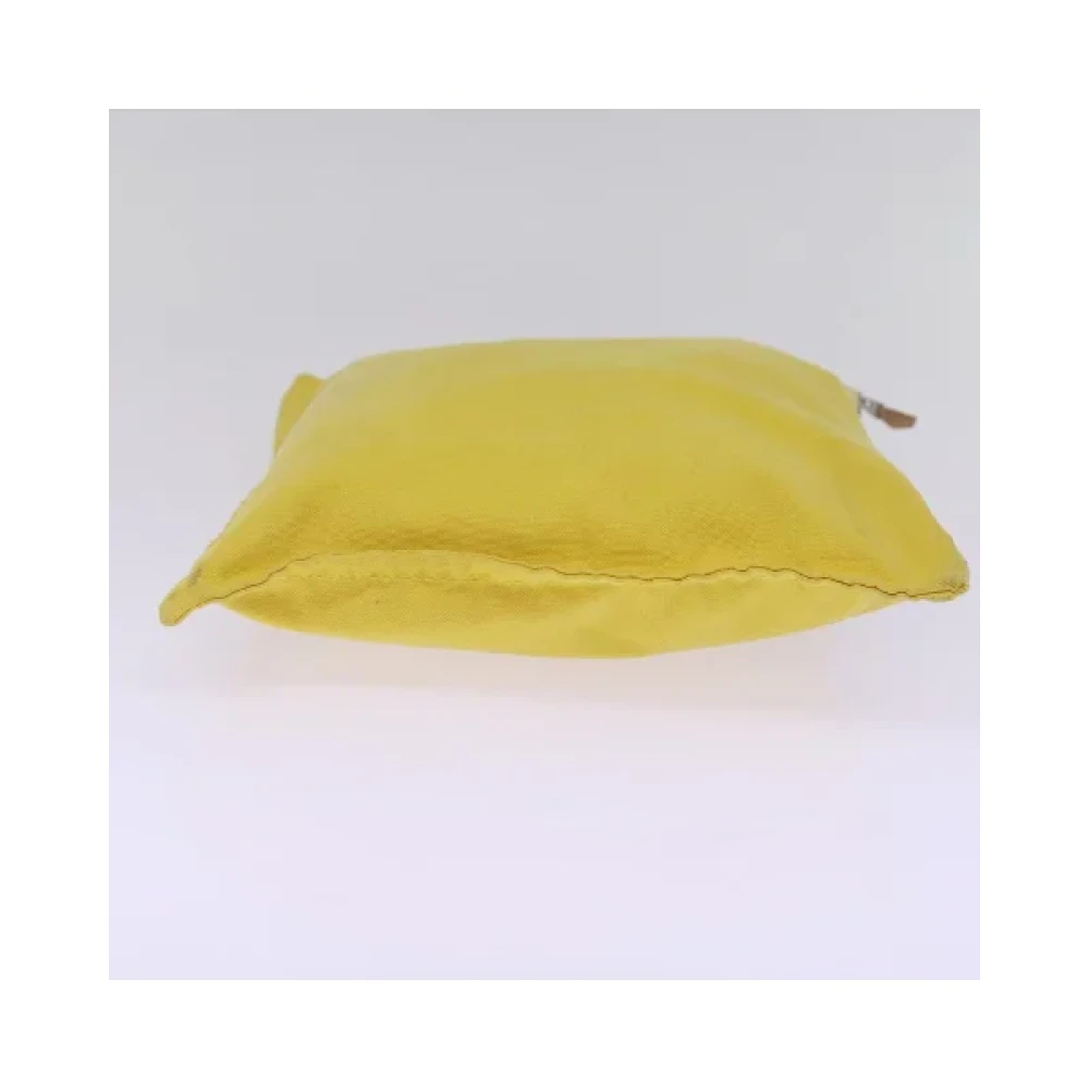 Hermès Vintage Pre-owned Canvas pouches Yellow Dames