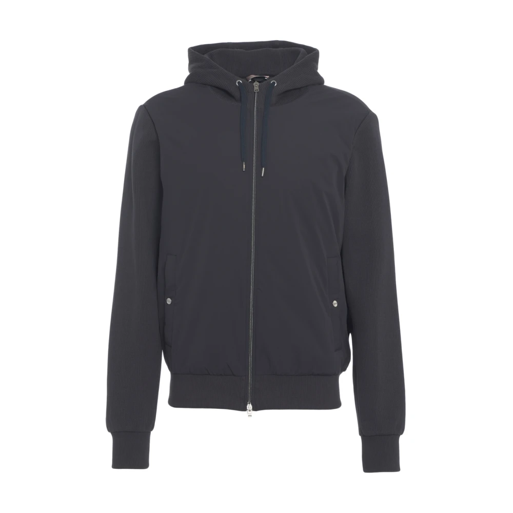 Herno Homme Bleu - Veste À Capuche E Avec Fermeture Éclair Pour - Sweatshirts Et Sweats À Capuche - Taille: M