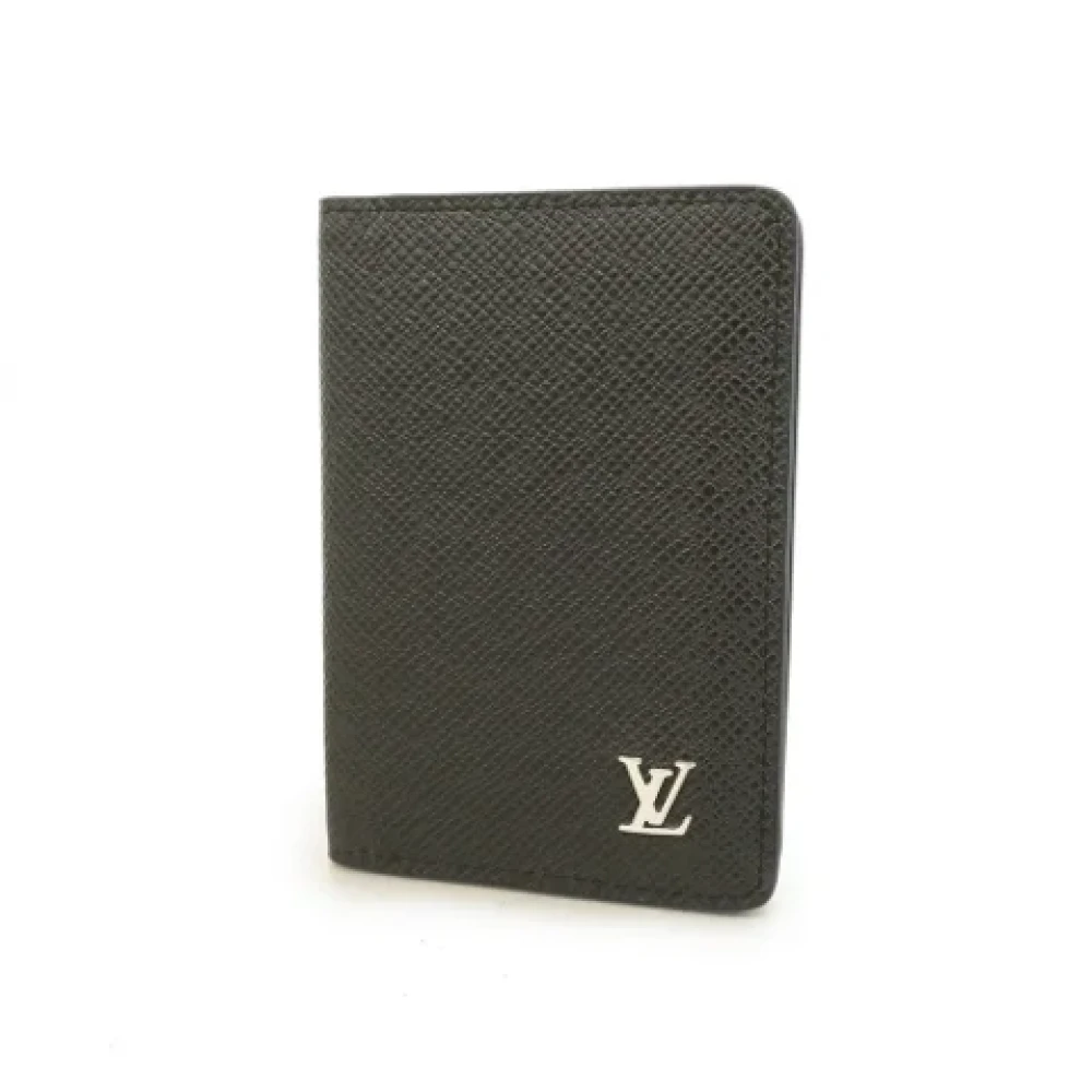 Louis Vuitton Vintage Pre-owned Fabric wallets Black Heren