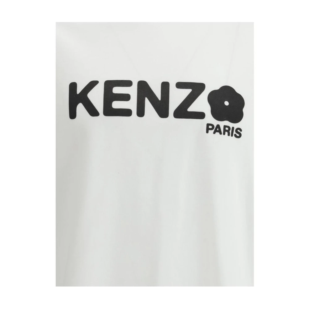 Kenzo Paris Logo Tee Short Sleeve White Heren