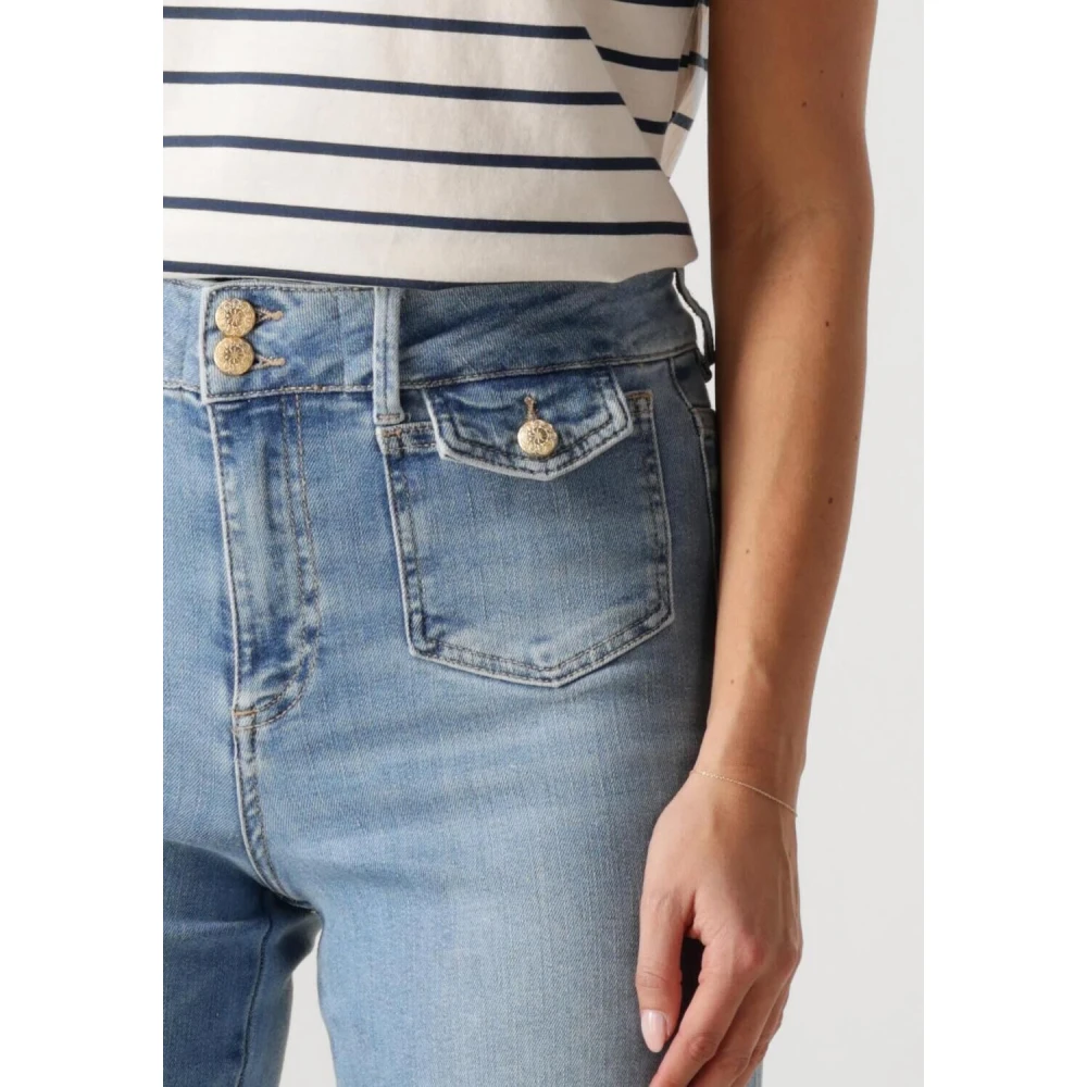MOS MOSH Flared Grendel Jeans voor vrouwen Blue Dames