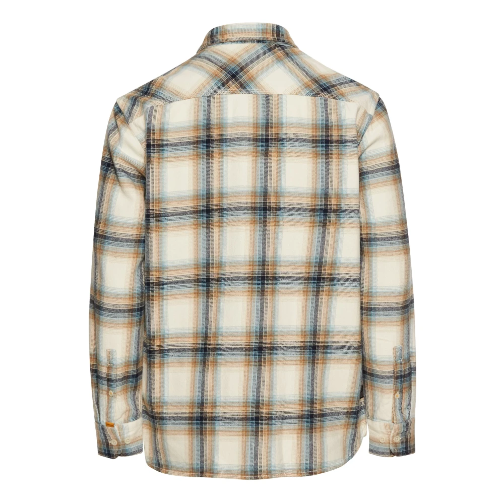 camel active Katoenen Regular Fit Overhemd Lange Mouw Multicolor Heren
