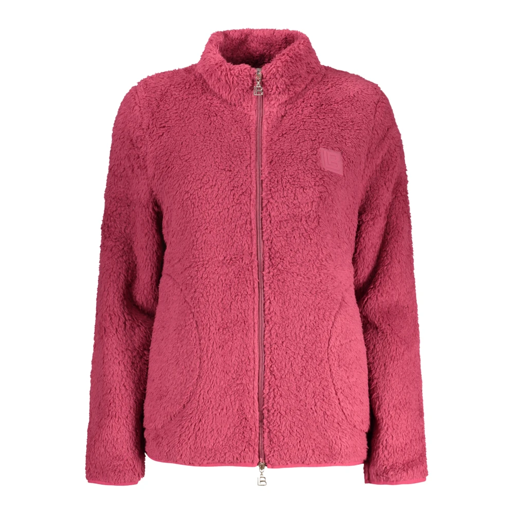 Laura Biagiotti Women's Pink Zip-Throughs, Xl, Long-Sleeved Sweatshirt