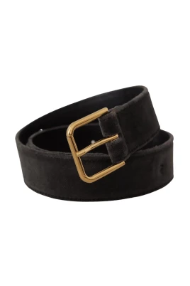 Velvet Belt Gold Buckle