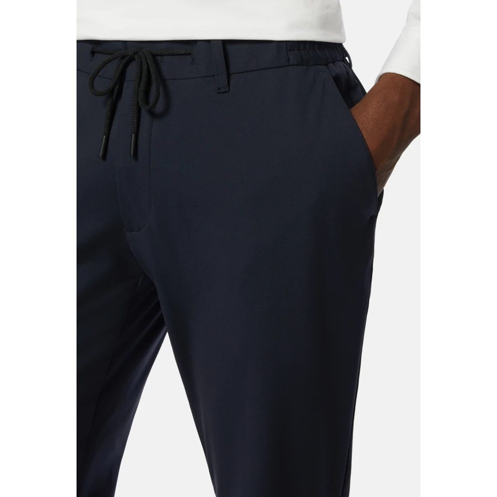 Boggi Milano Btech Stretch Nylon Broek Blue Heren