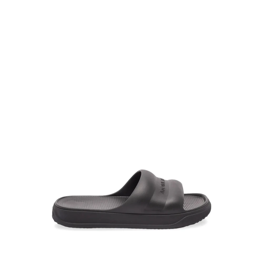 Moncler Black Sliders, Male, 10 Uk, Altive Slides
