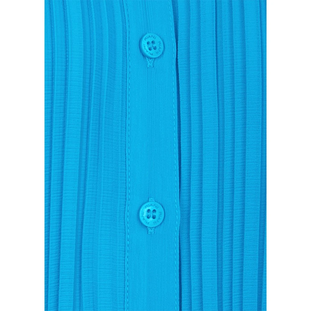 RIANI Geplooide blouse met zijsplitten Blue Dames
