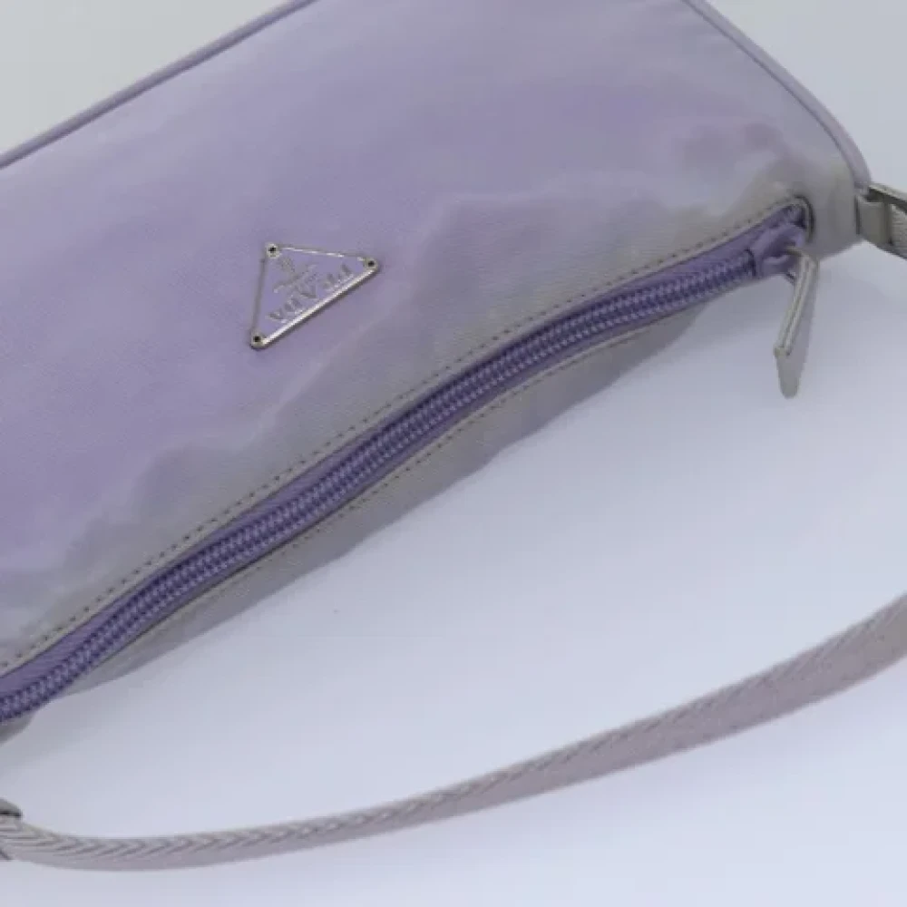 Prada Vintage Pre-owned Nylon pouches Purple Dames
