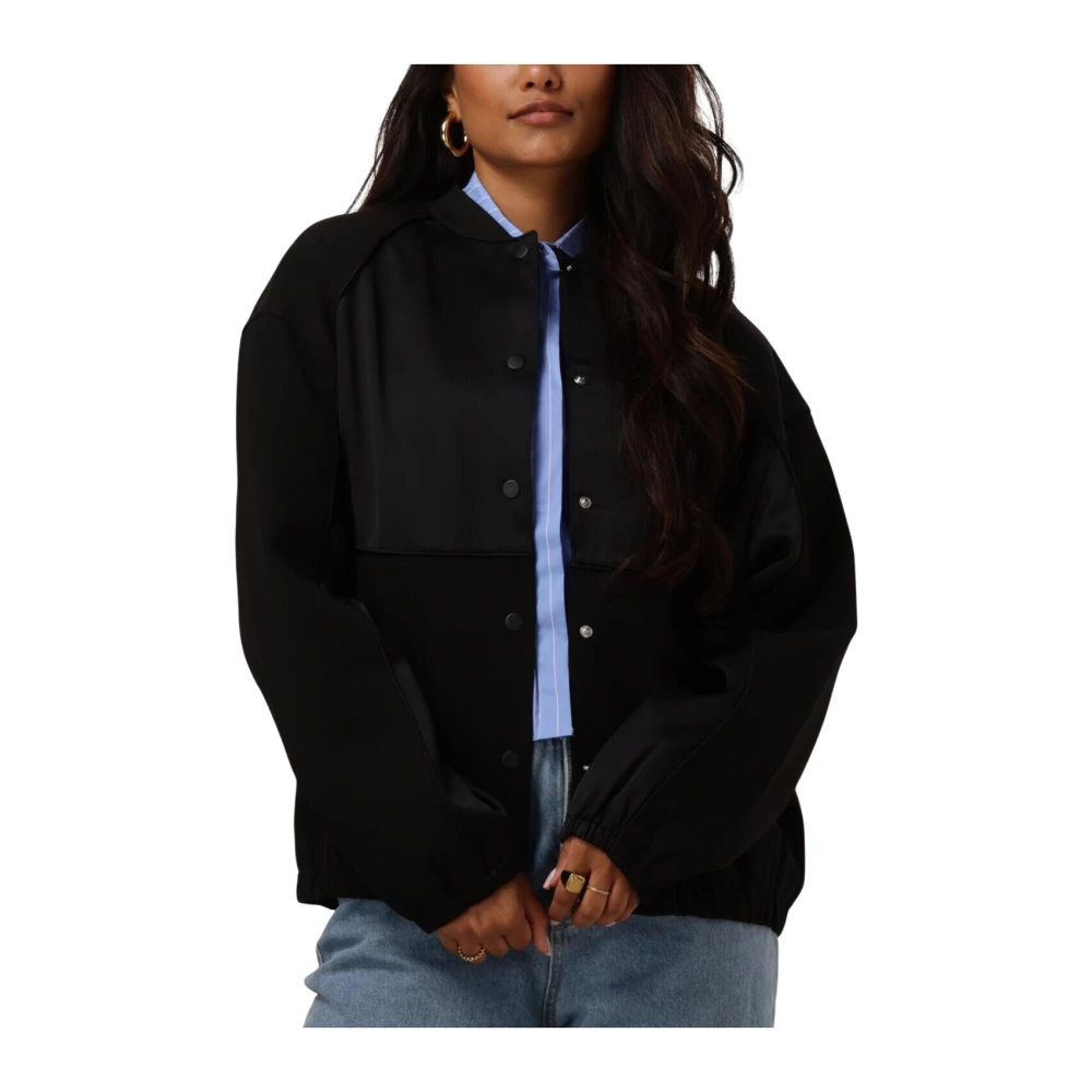 Alix The Label Sportieve Zwarte Bomberjack Black Dames