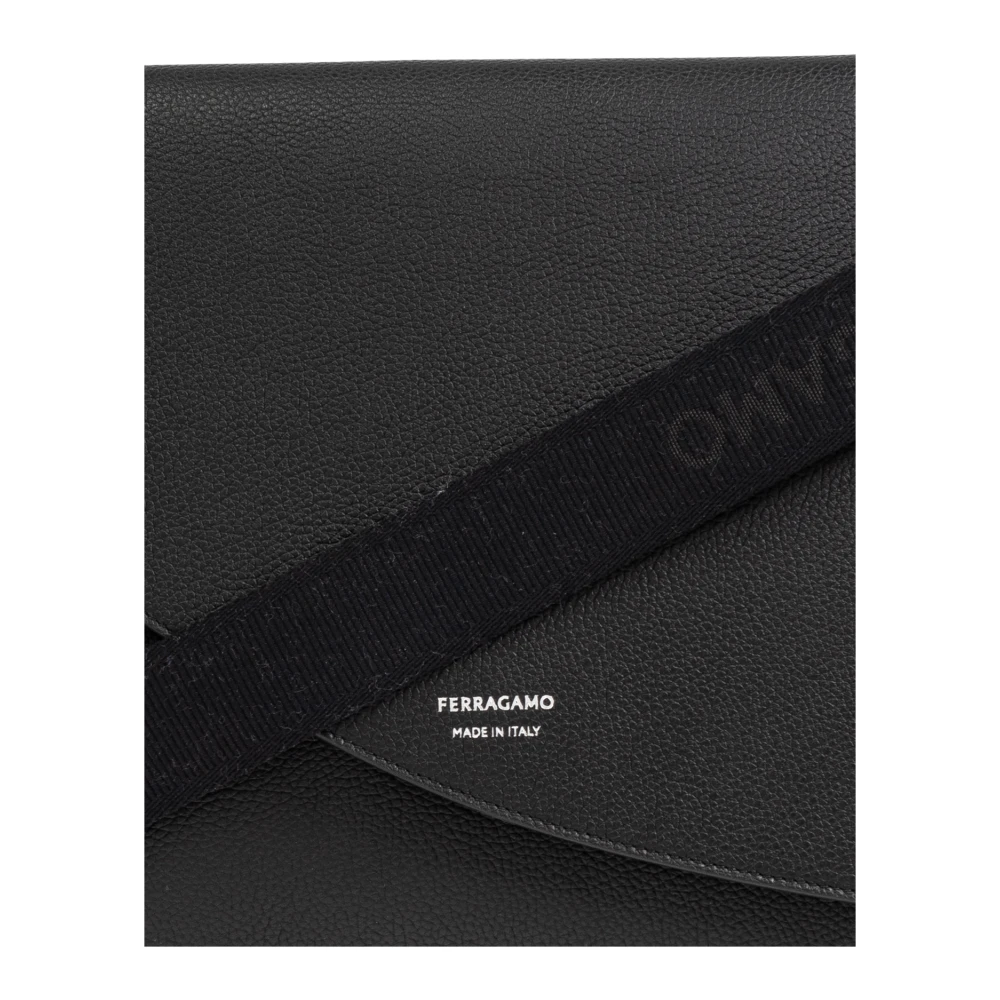 Salvatore Ferragamo Schoudertas Black Heren