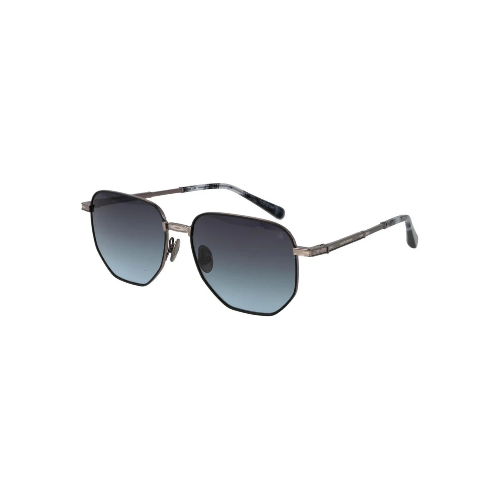 Scotch & Soda Men's Black Sunglasses, One Size, Metal Frame Sunglasses With Uv Protection