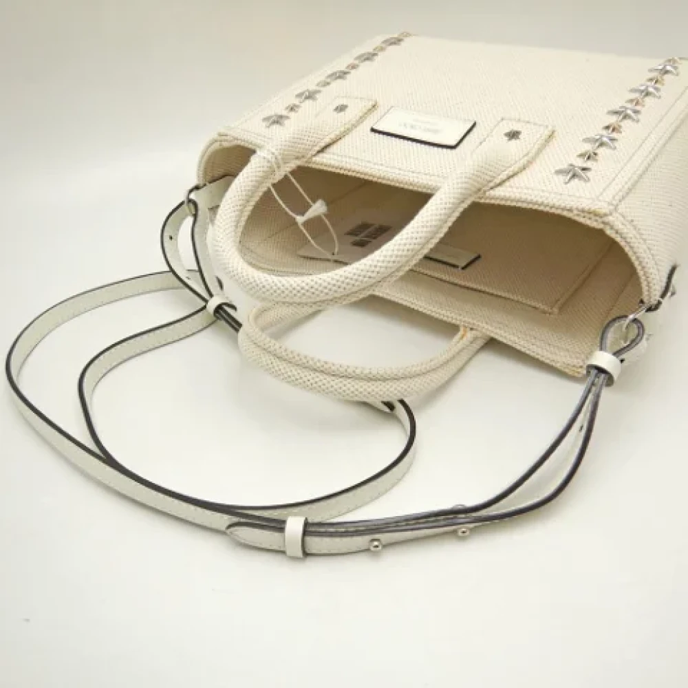 Jimmy Choo Pre-owned Fabric handbags Beige Dames