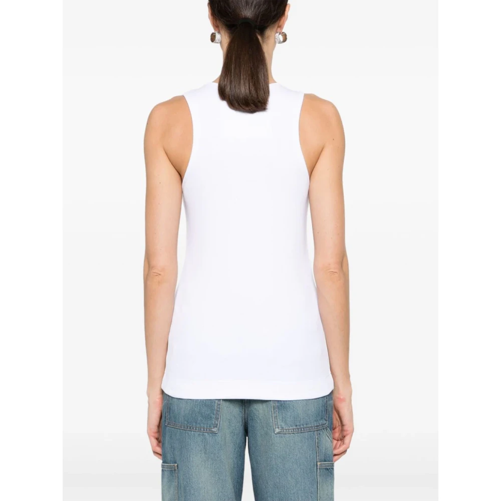Givenchy Geribbelde Witte Tanktop White Dames