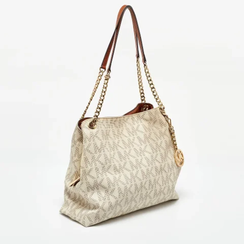 Michael Kors Pre-owned Leather shoulder-bags White Dames