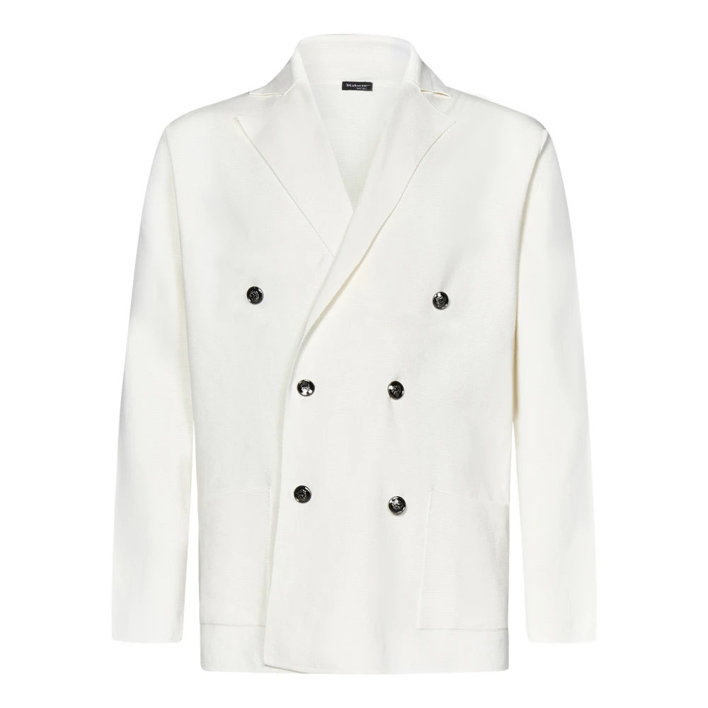 Kiton - Jackets > Blazers - White - Kiton - Modalova