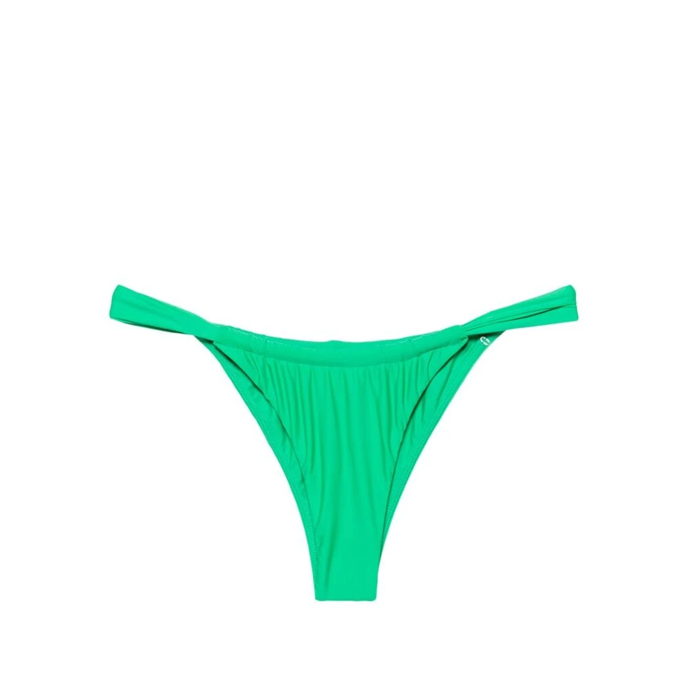 Faithfull the Brand Groene driehoekige strandkleding met verstelbare verzamelde details Green Dames