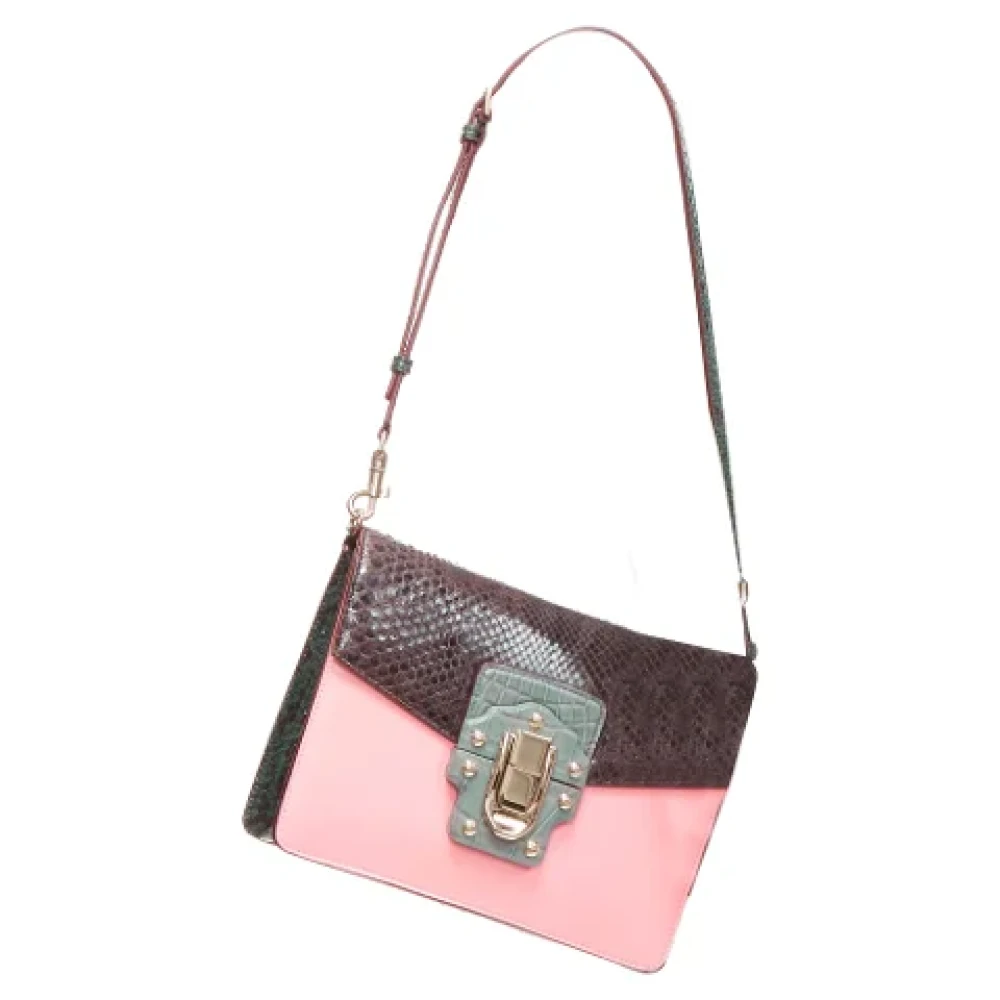Dolce & Gabbana Pre-owned Leather shoulder-bags Pink Dames