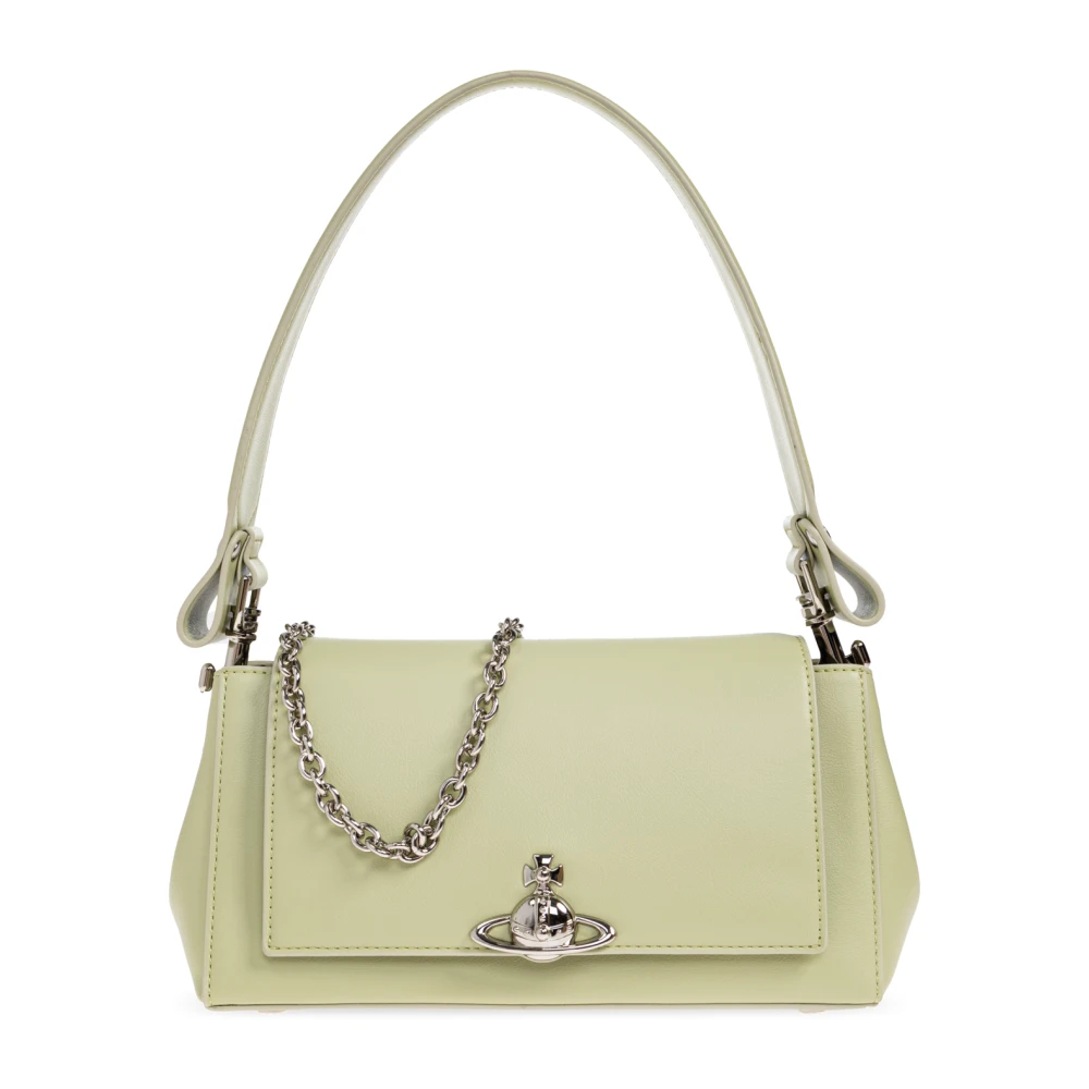 Vivienne Westwood Women's Green Hazel Medium Shoulder Bag, Shoulder Bags, One Size, Bags