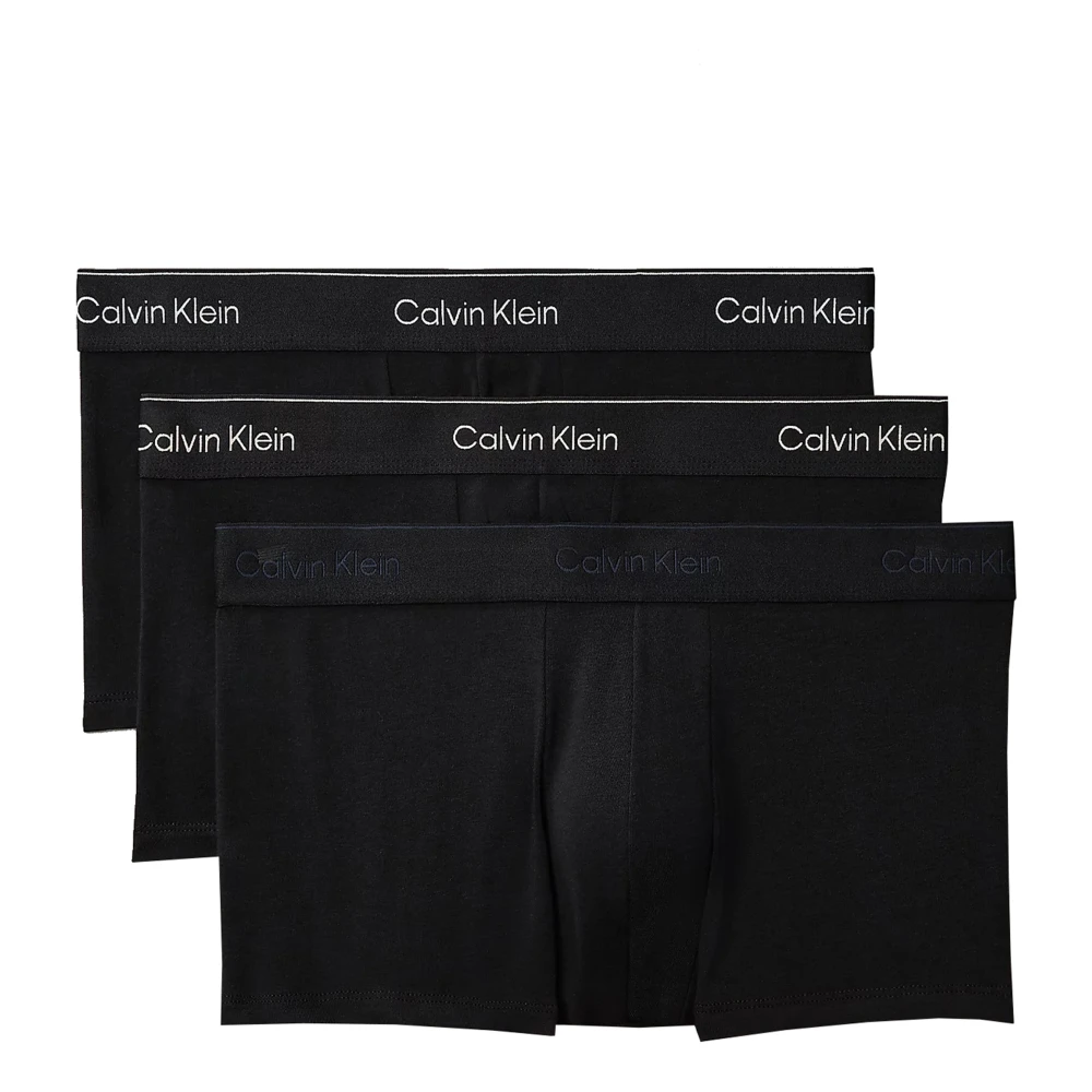 Calvin Klein Men's Black Low Rise Trunk 3Pk - Underpants - L - Underwear